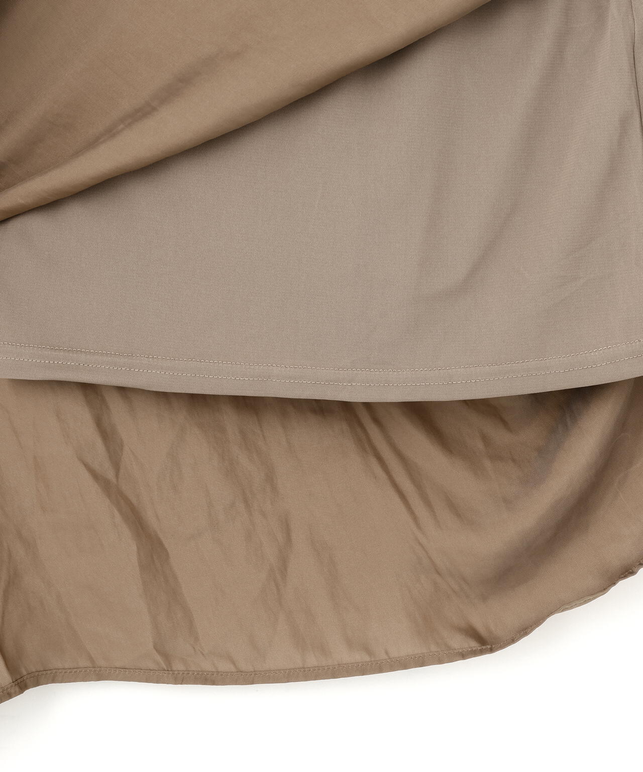 ベルト付きギャザーワンピース