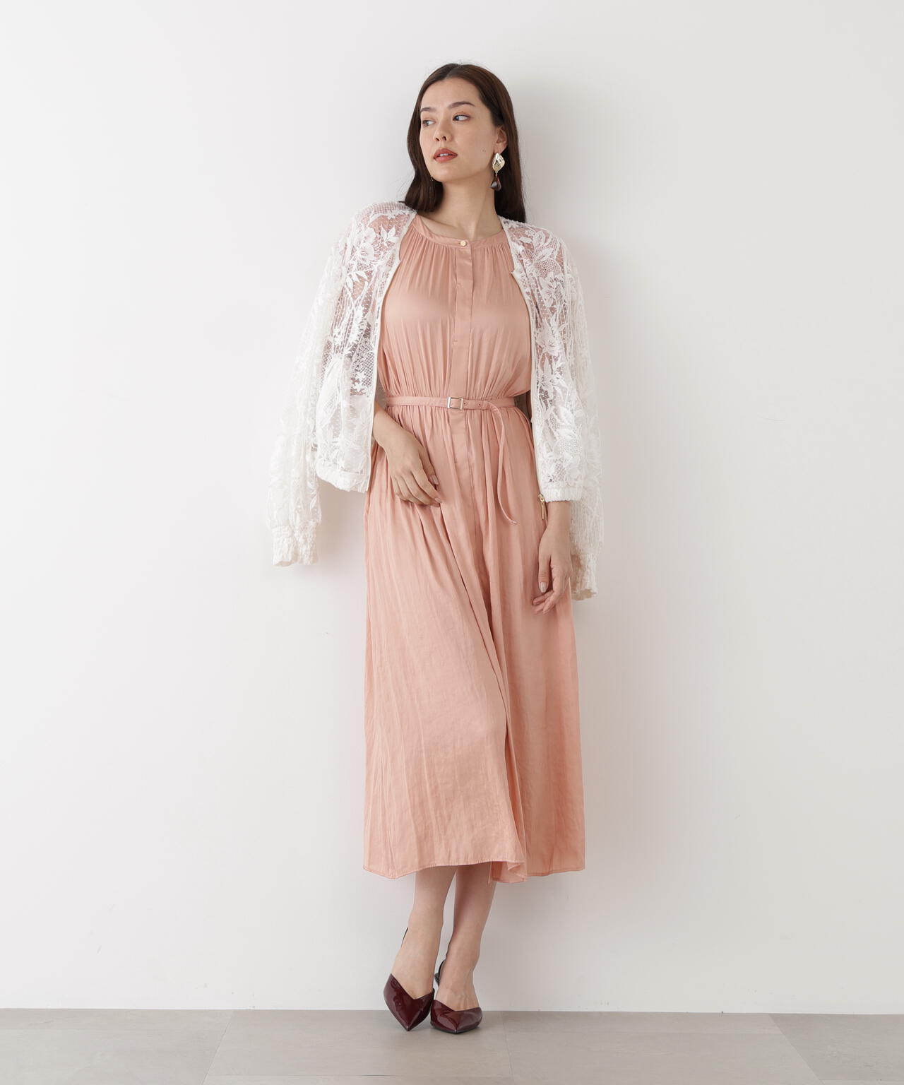 ベルト付きギャザーワンピース | PINKY&DIANNE（ピンキー&ダイアン