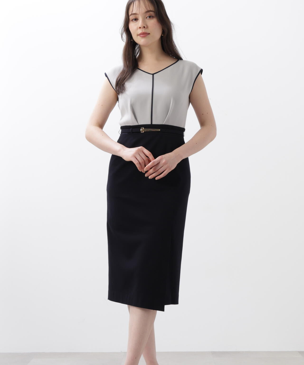 バイカラーコンビワンピース | PINKY&DIANNE（ピンキー&ダイアン