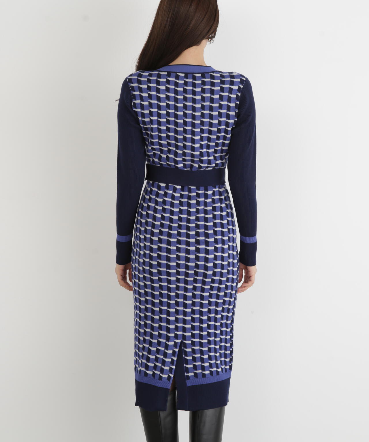 ジオメトリックジャガードニットワンピース | PINKY&DIANNE（ピンキー