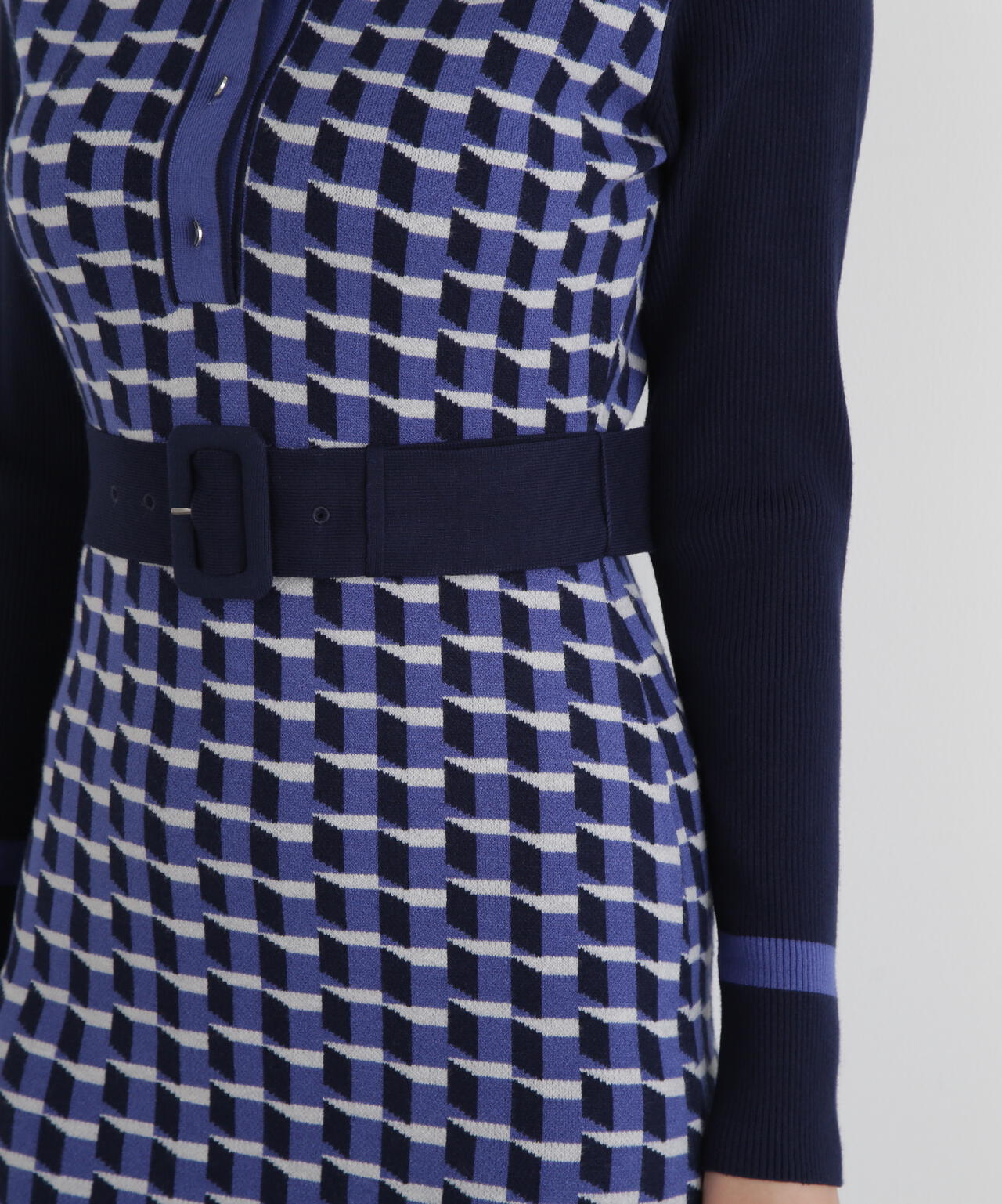 ジオメトリックジャガードニットワンピース | PINKY&DIANNE（ピンキー