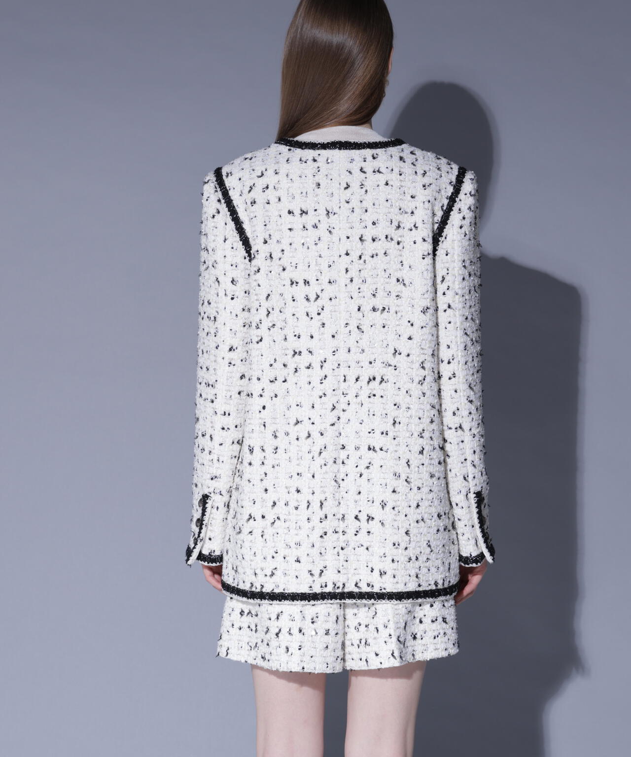 スパンコールツィードジャケット_