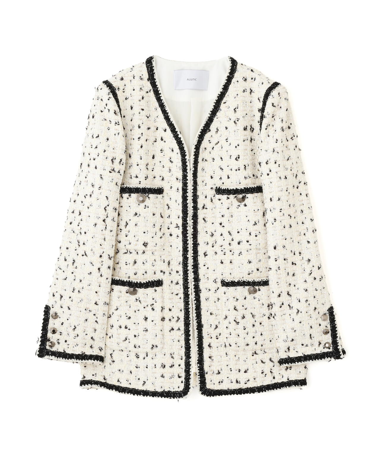 スパンコールツィードジャケット_