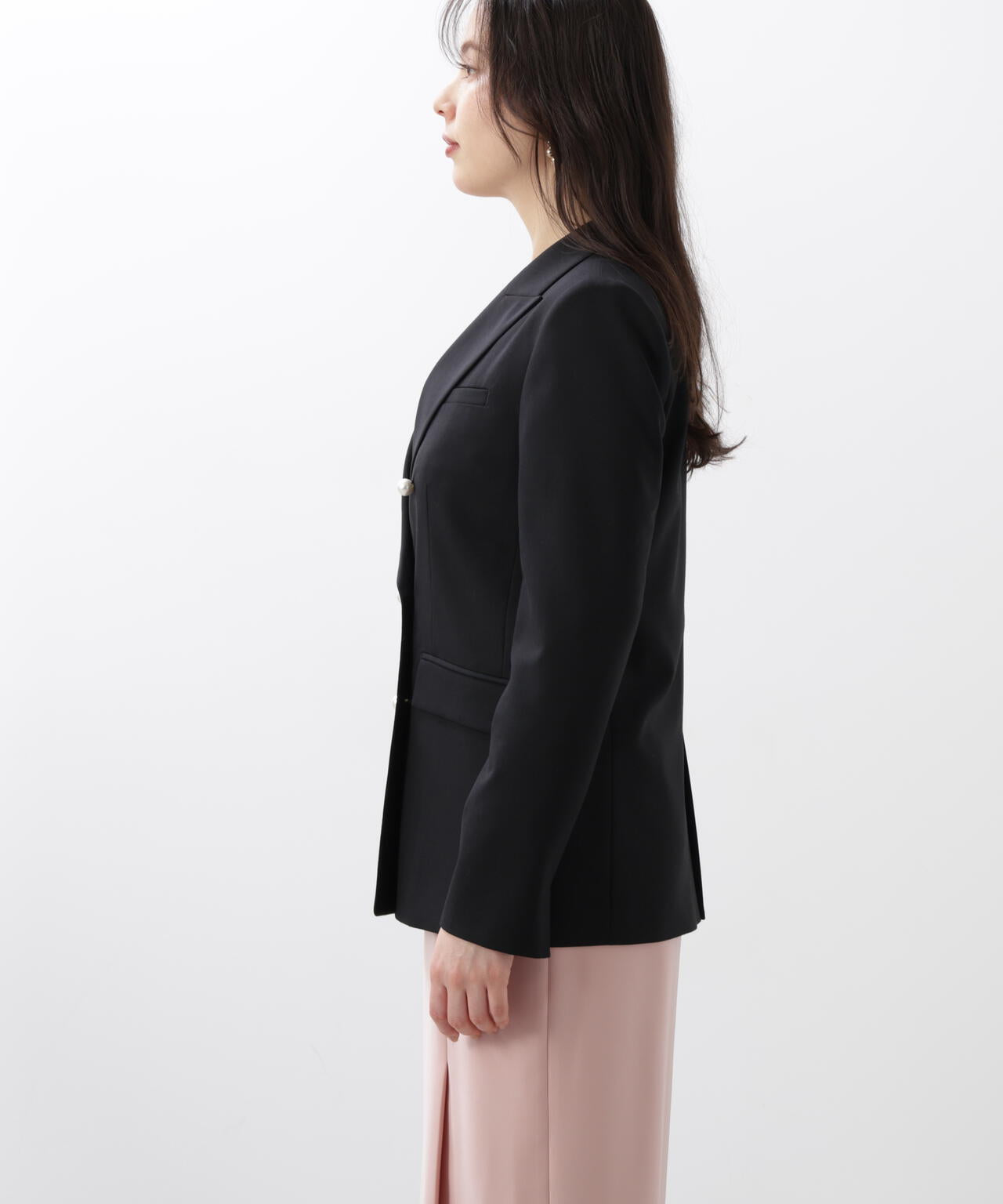 & by P&D ダブルブレストピーコート JUNRED pコート ピーコート ダブルブレストウールショートコート