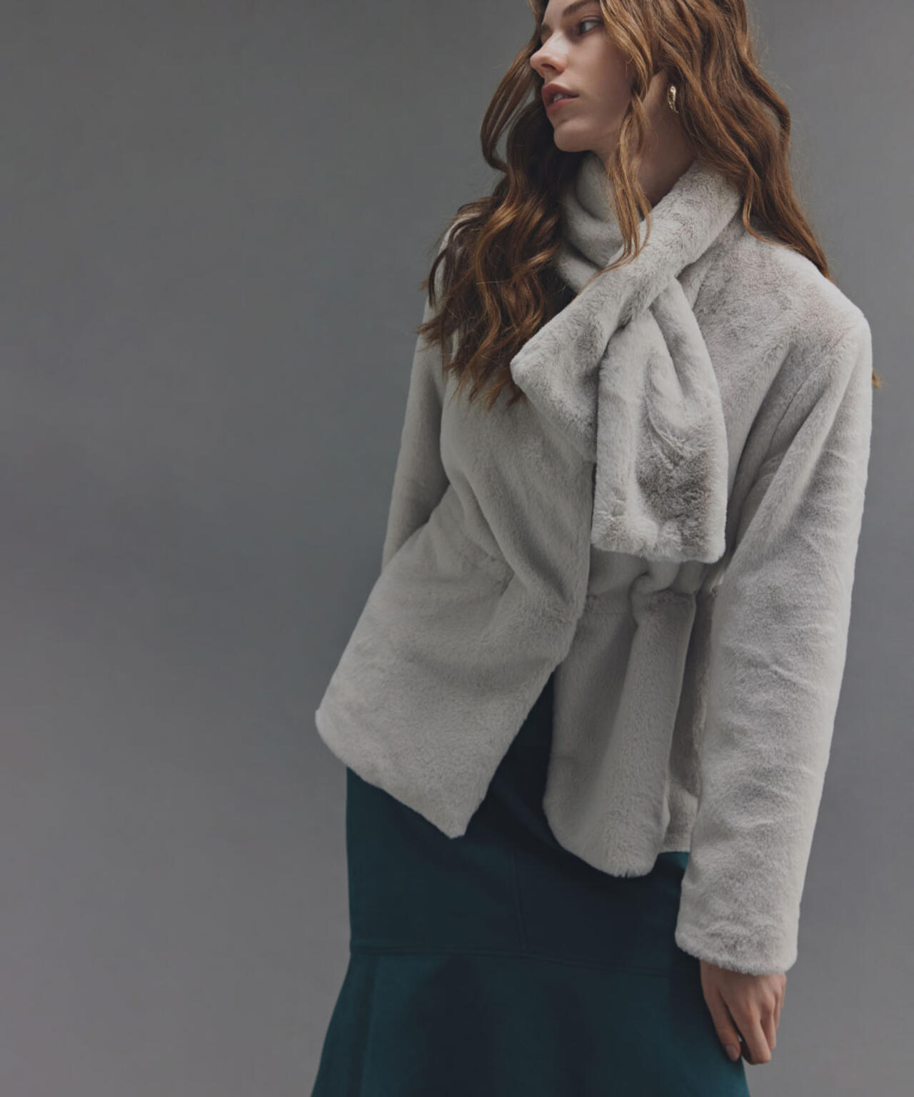 ティペット付きフォーファーショートコート