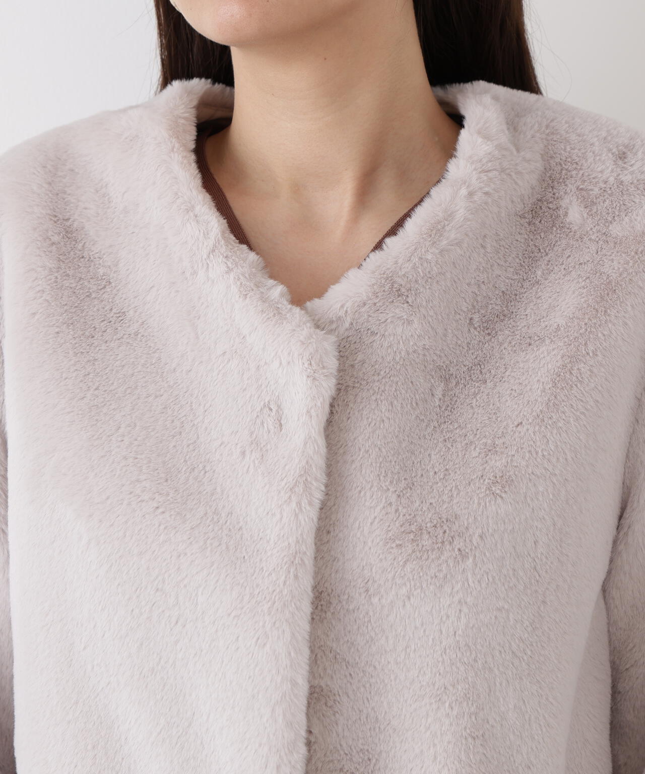 ティペット付きフォーファーショートコート