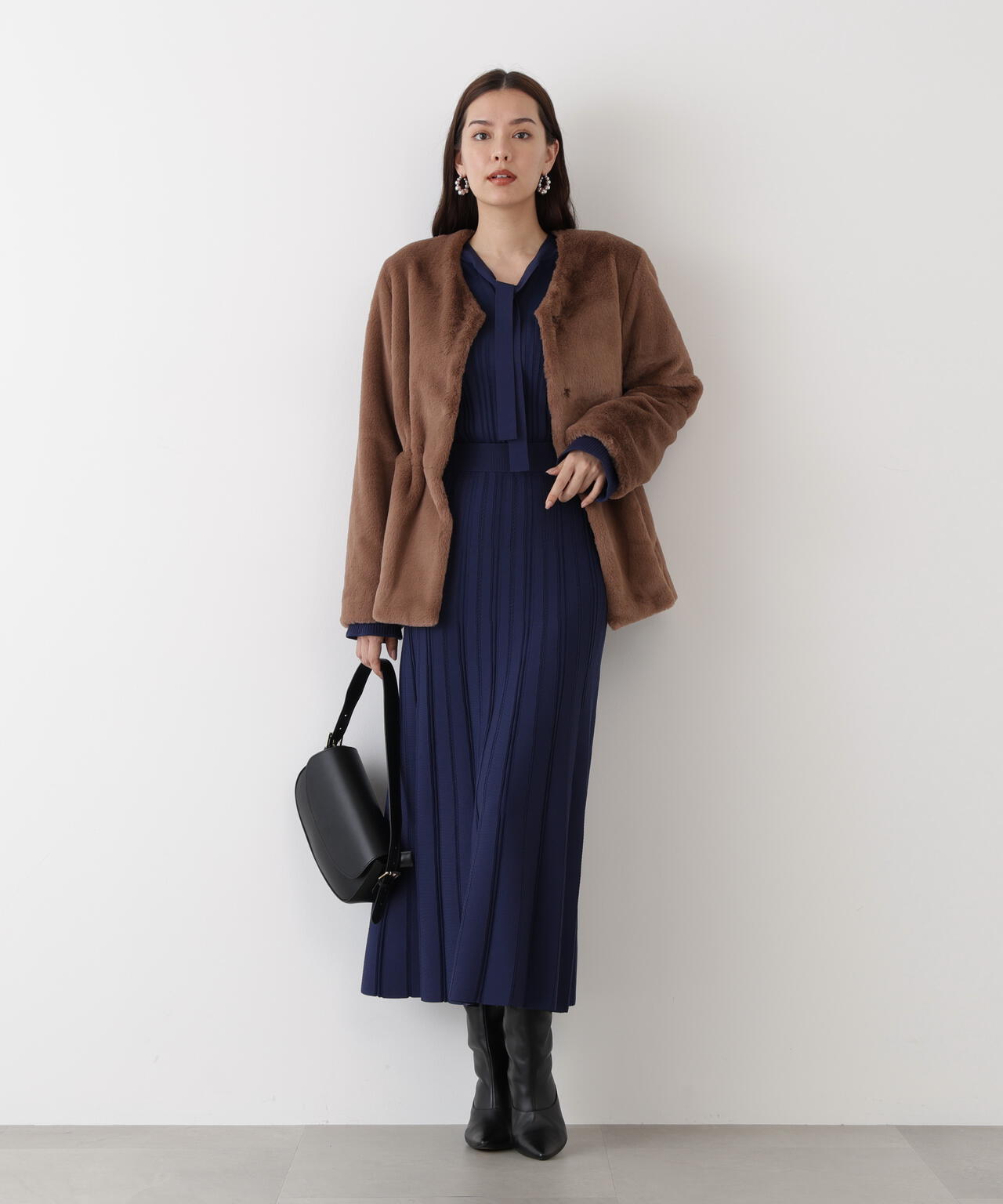 ピンキーダイアンカラーブロックリアルファーティペット 楽天市場】カラーブロックファーティペット／ピンキー＆ダイアン