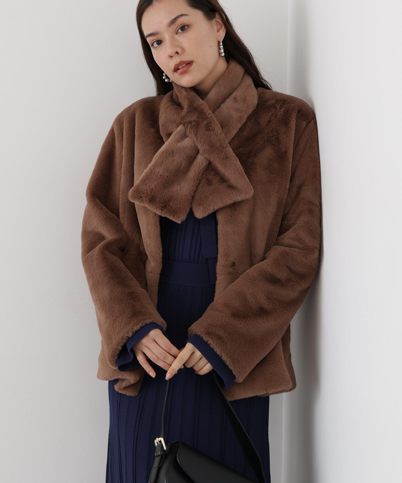 ティペット付きフォーファーショートコート | PINKY&DIANNE