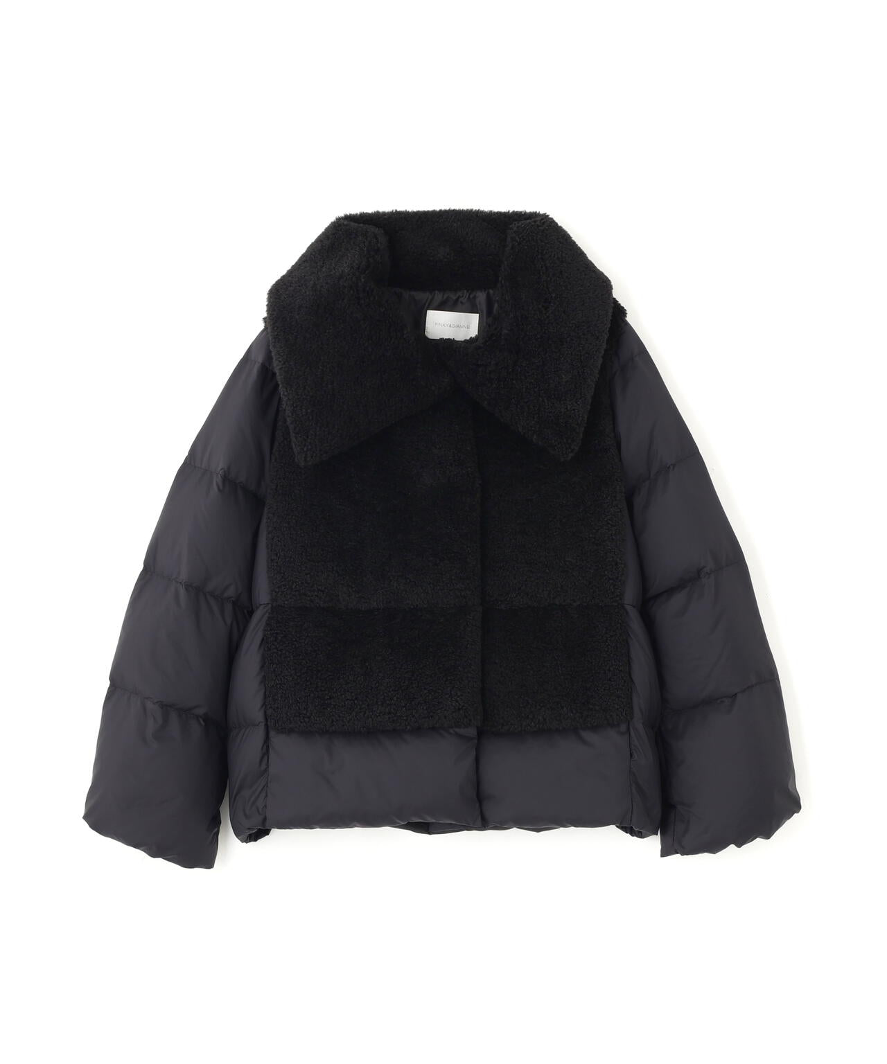 ファーコンビビックカラーミドルダウンコート | PINKY&DIANNE