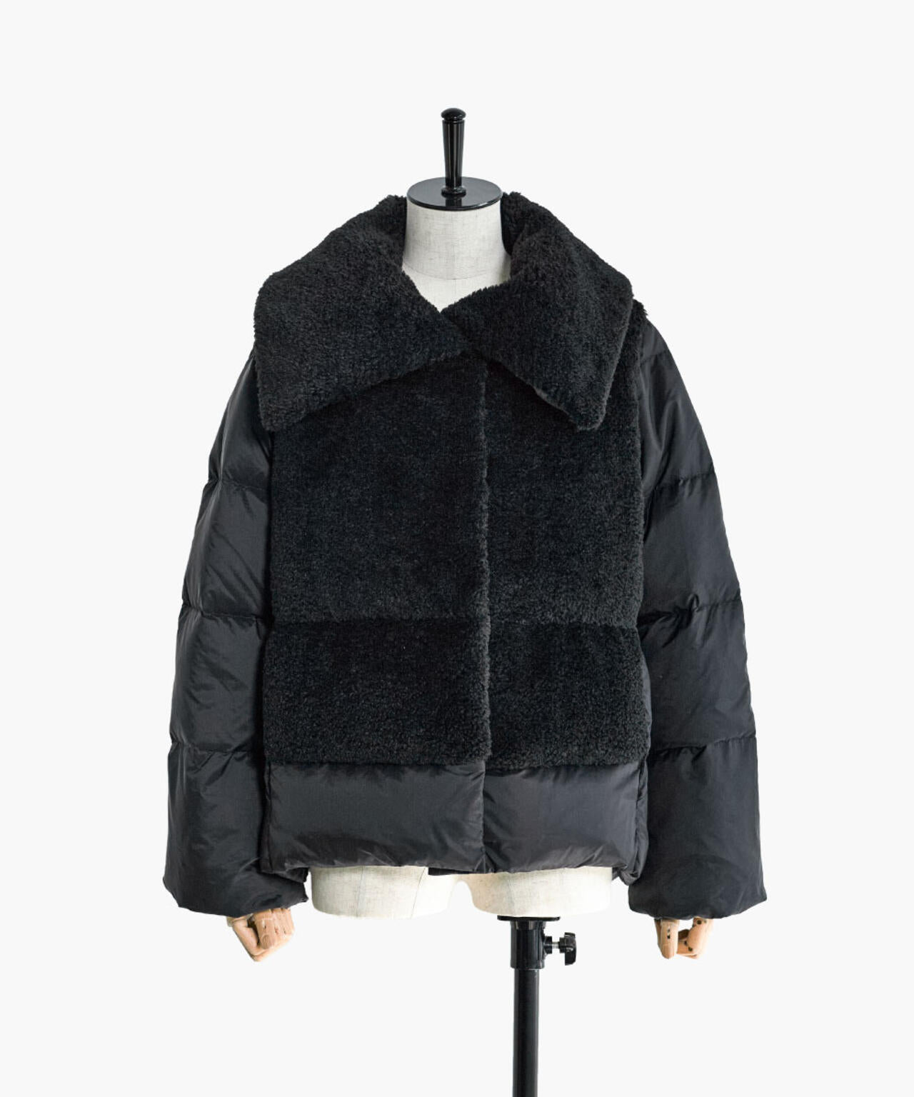 ファーコンビビックカラーミドルダウンコート | PINKY&DIANNE