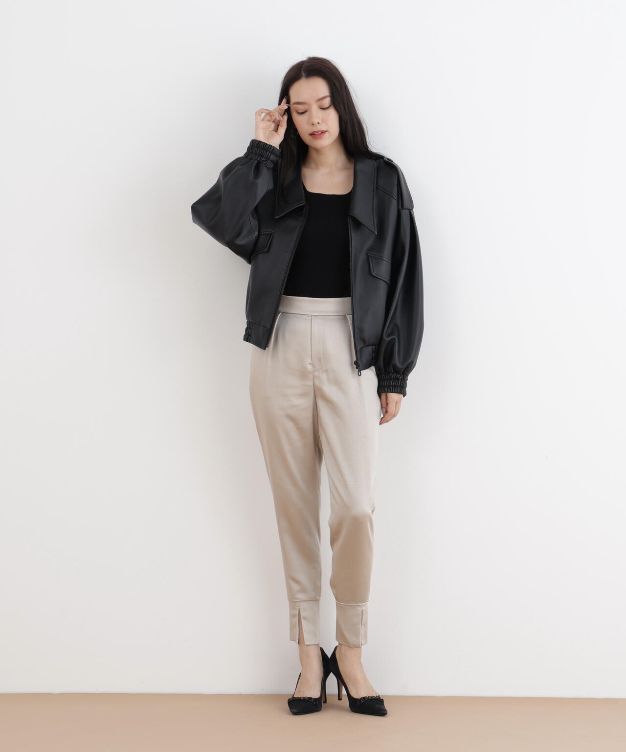 フォーレザーブルゾン | PINKY&DIANNE（ピンキー&ダイアン