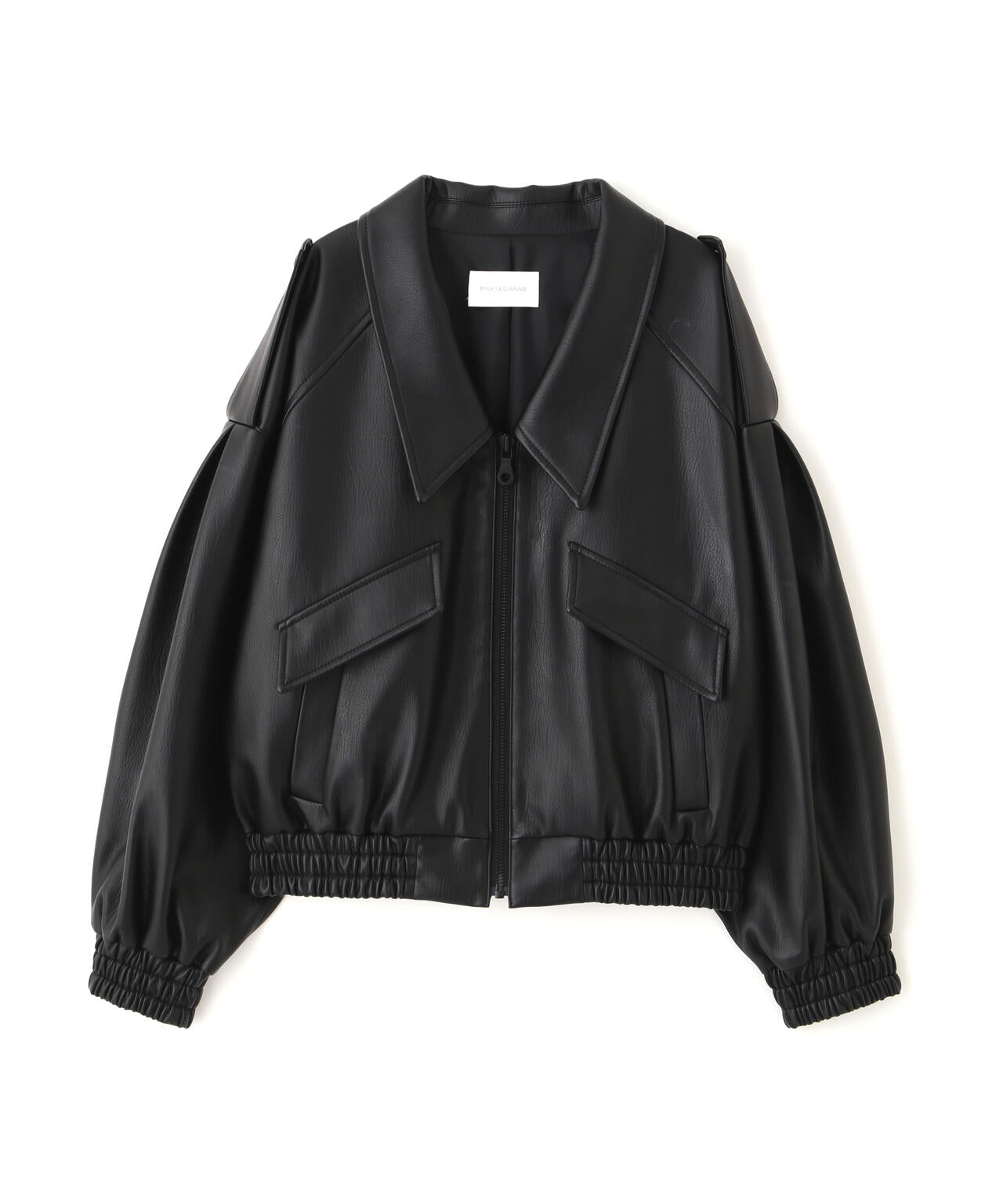 早い者勝ちPinky&Dianneタフタバルーンスリーブブルゾン 38 PINKY&DIANNE ブルゾン アウター ダンボールノーカラーブルゾン