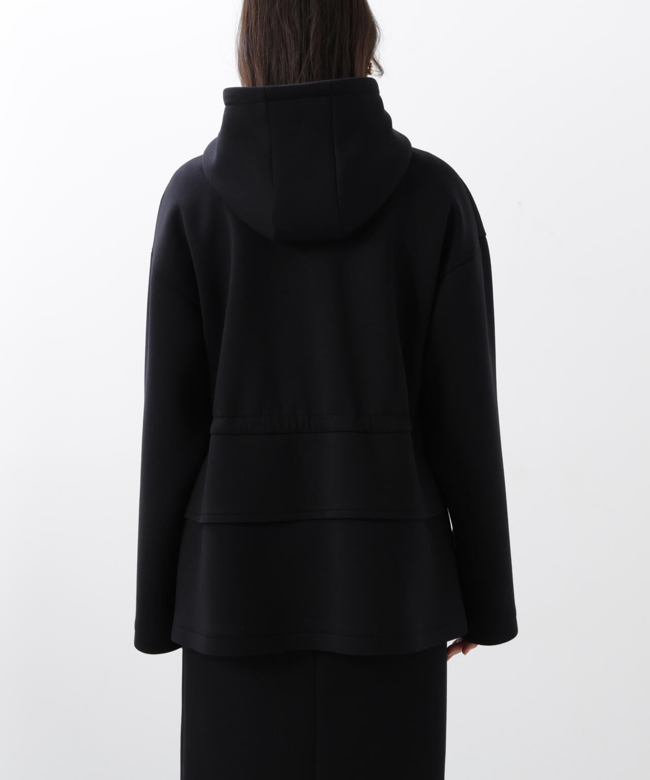 ウエストフレアダンボールフーディー