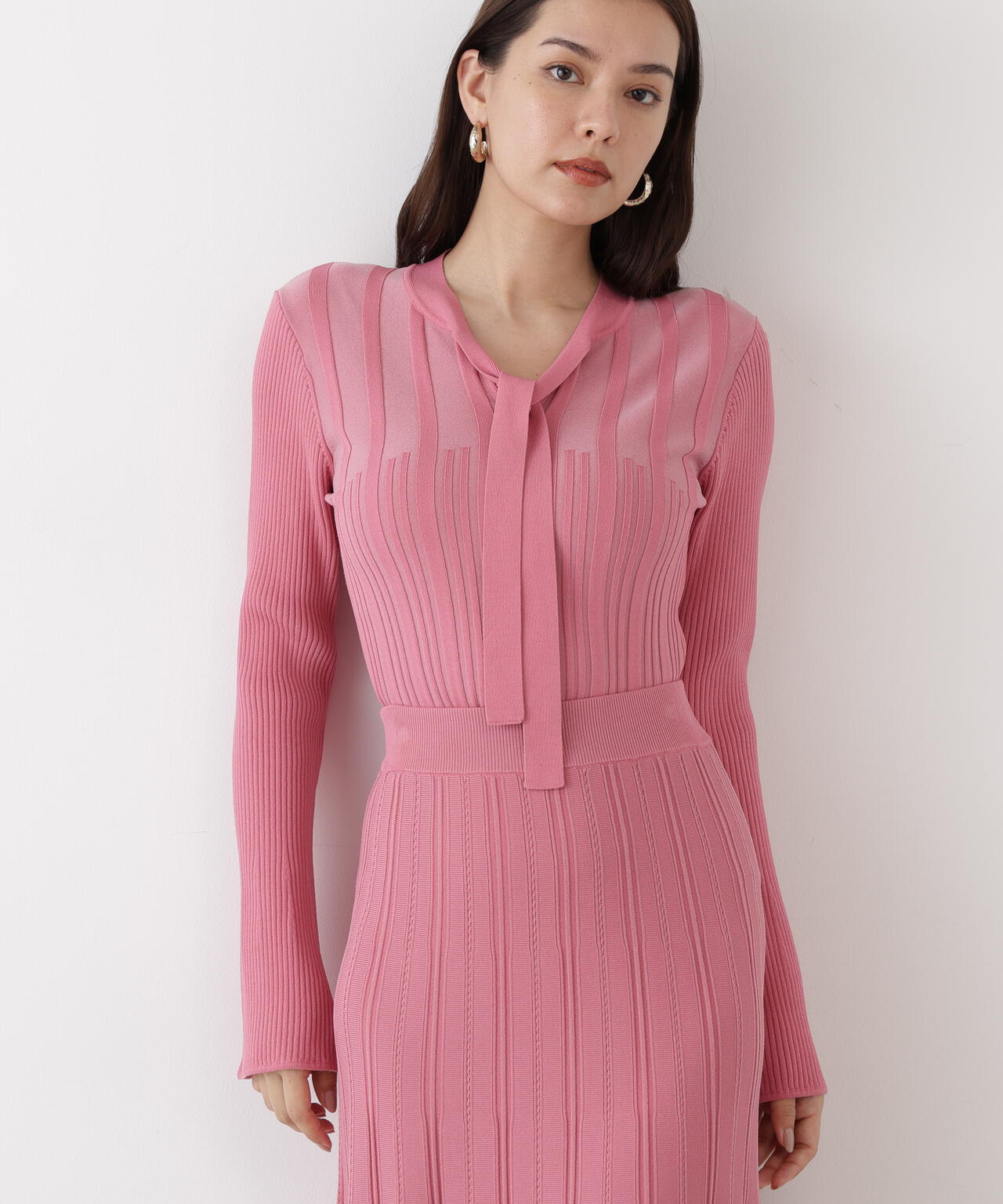 ベルスリーブボウタイニットプルオーバー | PINKY&DIANNE（ピンキー