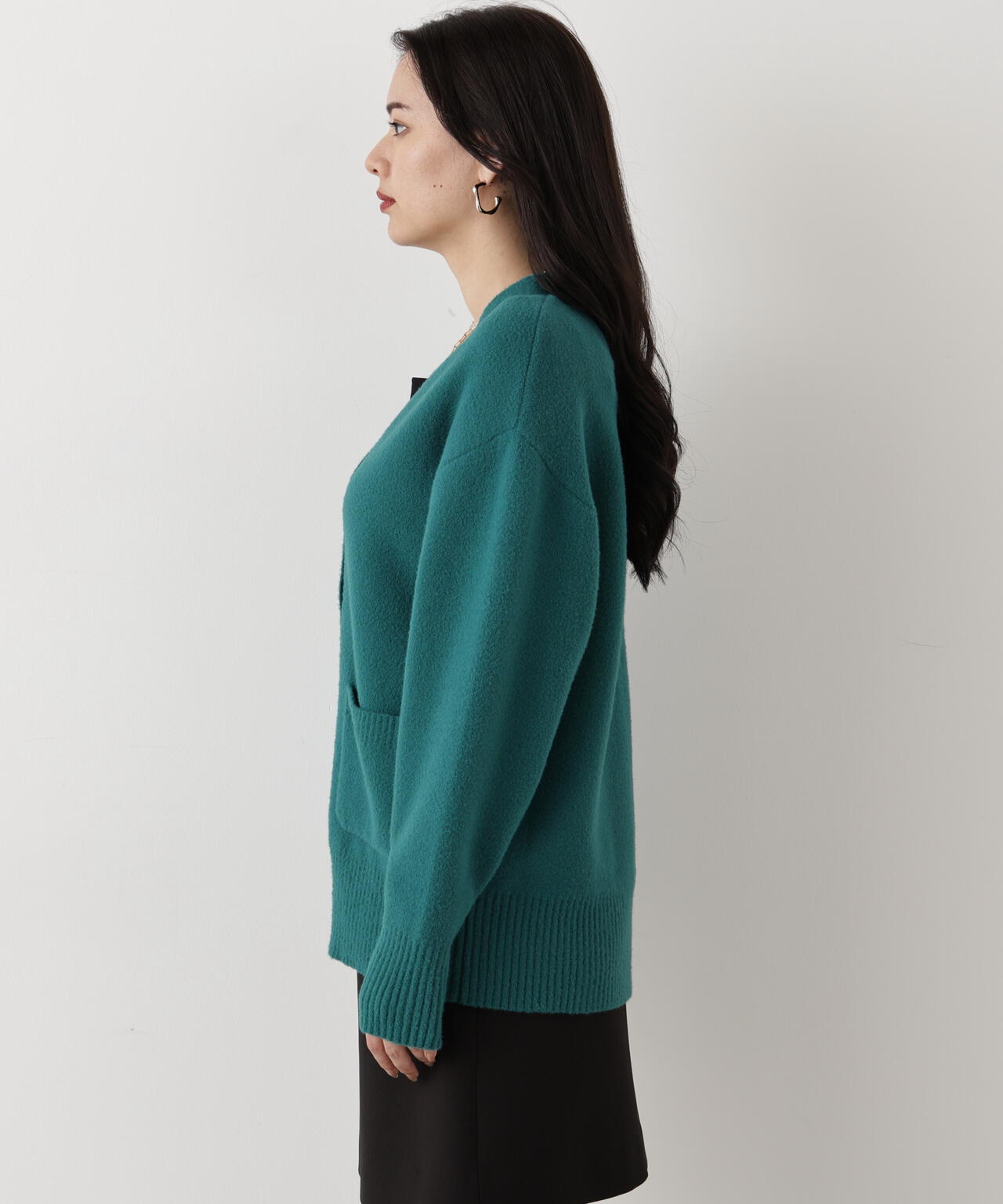 ［WEB限定カラー］フェザーヤーンオーバーカーディガン