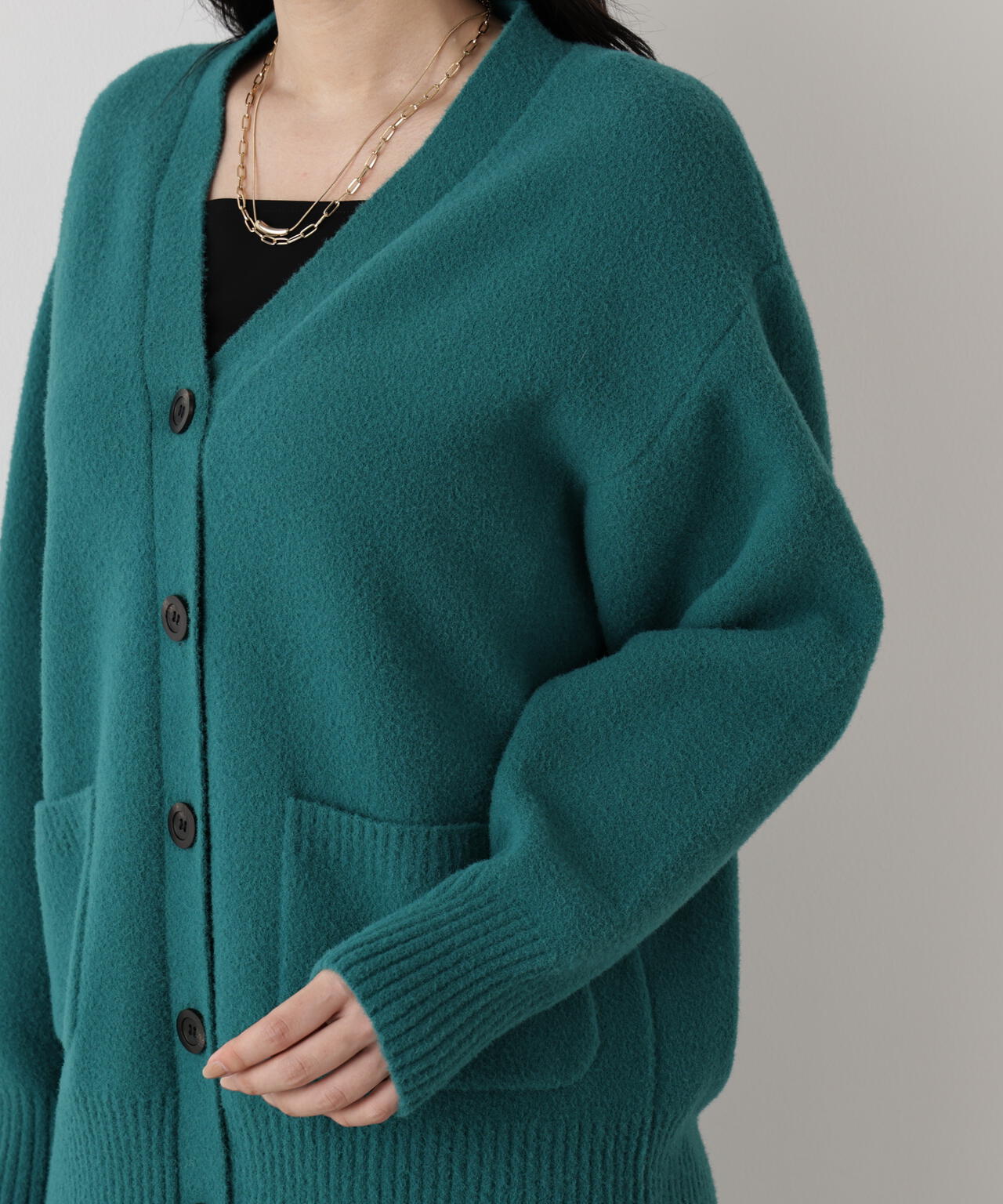 ［WEB限定カラー］フェザーヤーンオーバーカーディガン