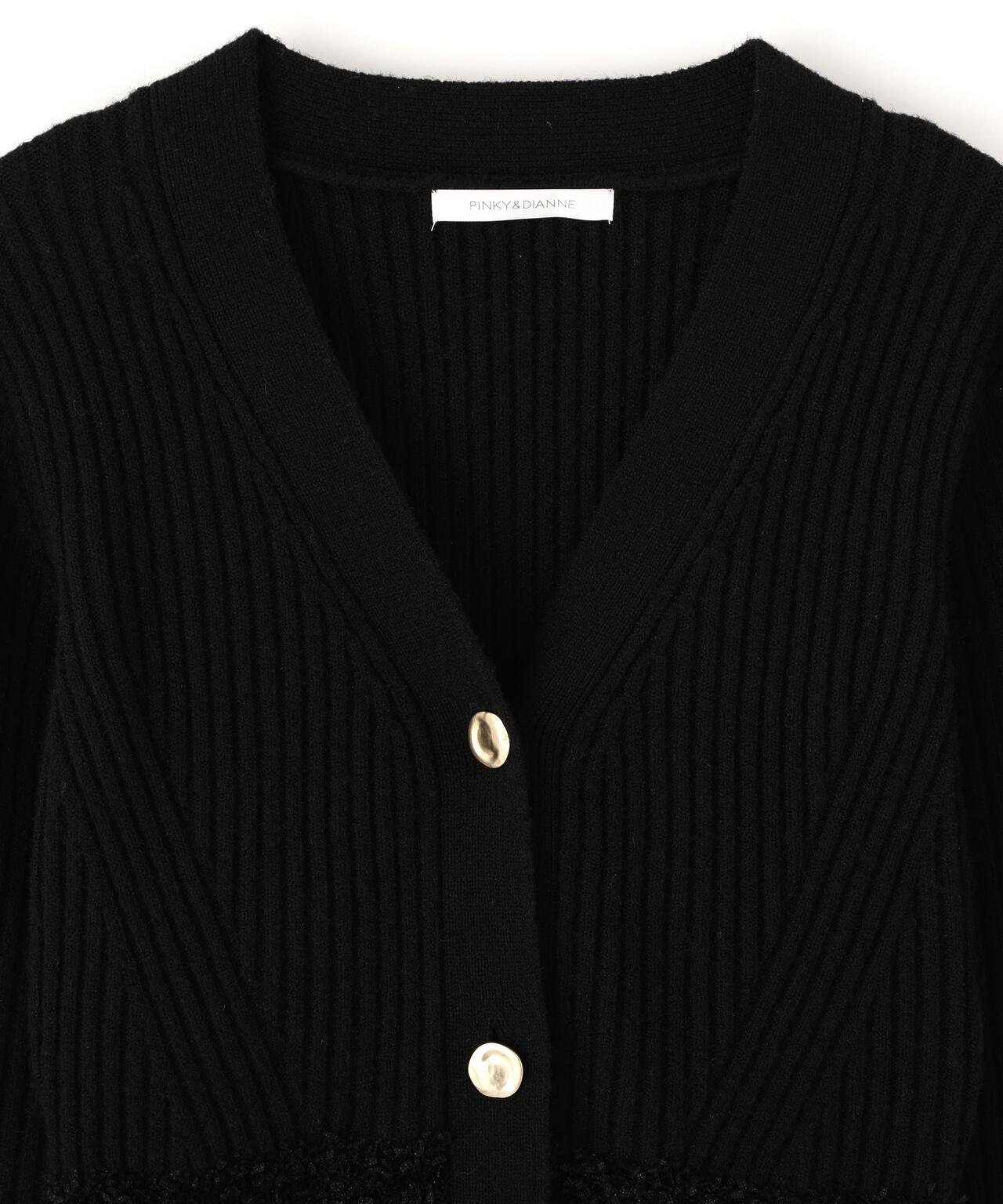 ツイードコンビペプラムカーディガン