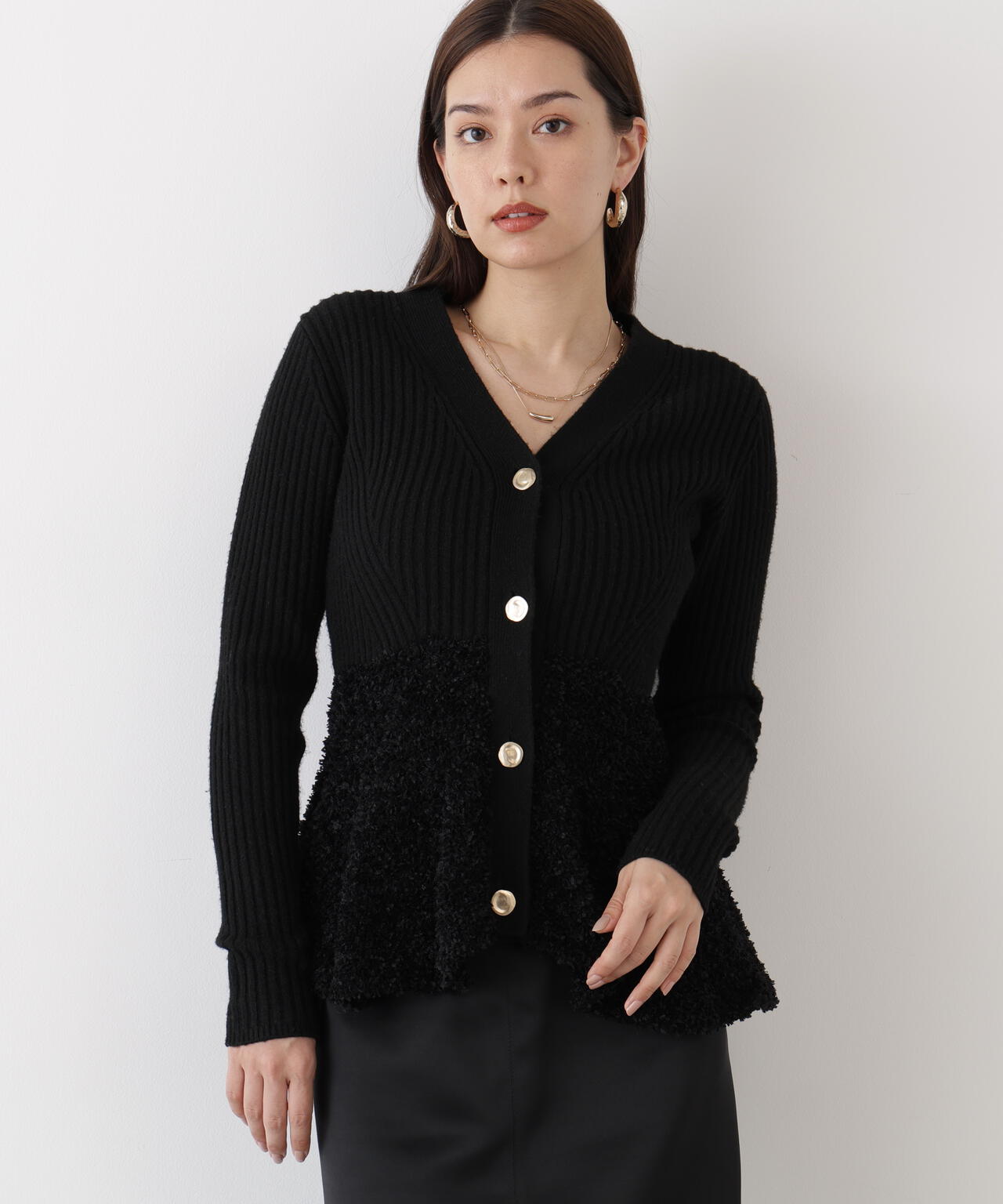 ツイードコンビペプラムカーディガン | PINKY&DIANNE（ピンキー