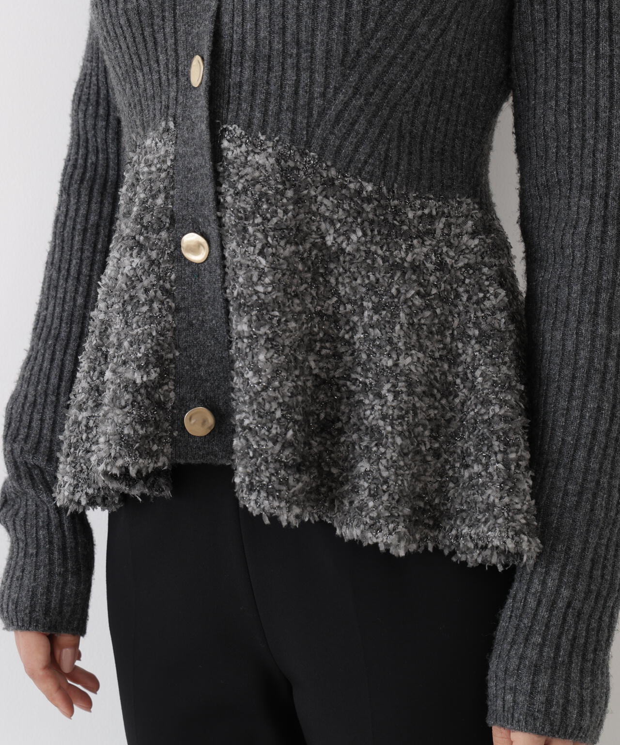 ツイードコンビペプラムカーディガン | PINKY&DIANNE（ピンキー