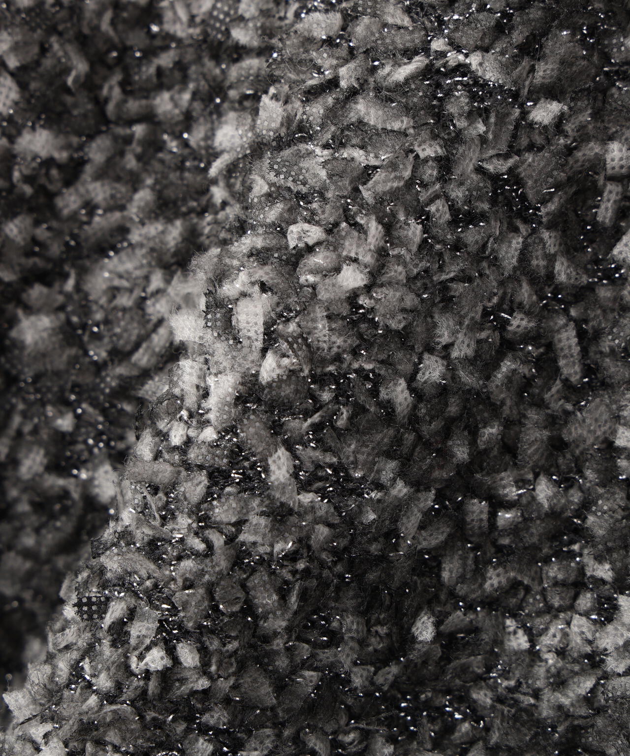 ツイードコンビペプラムカーディガン