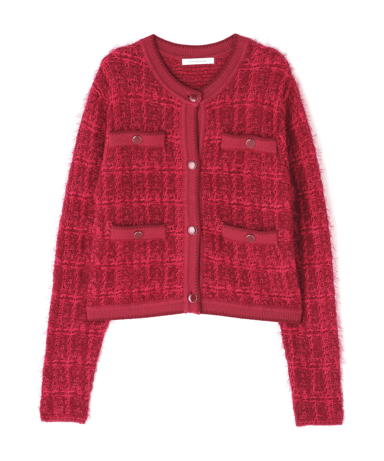 キャロウェイ★ウール混 ニット ダブルジップ ジャケット ホワイト×ピンク M キャロウェイゴルフ 公式オンラインストア