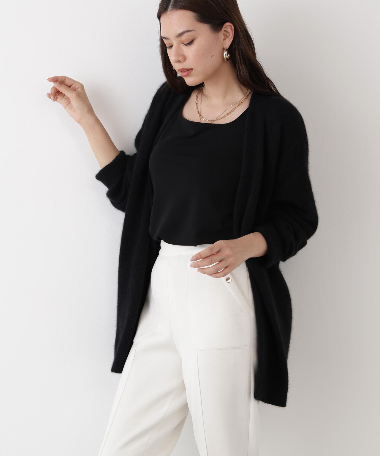 エアリーウールVネックカーディガン | PINKY&DIANNE（ピンキー