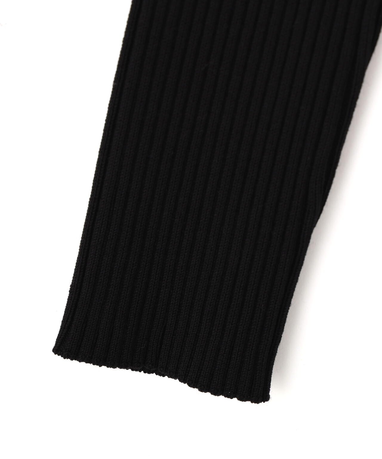 リブニットVネックカーディガン