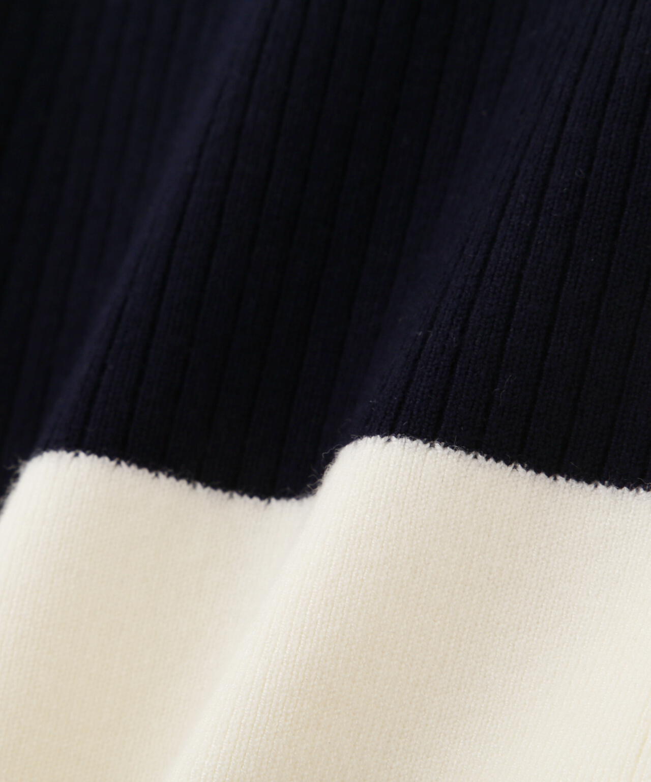 バイカラーリブ2WAY5分袖ニット | PINKY&DIANNE（ピンキー