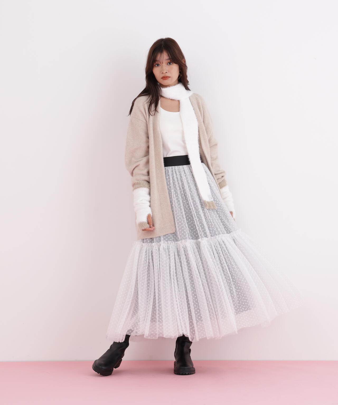 ［WEB限定］ストール＆ハンドウォーマーセット