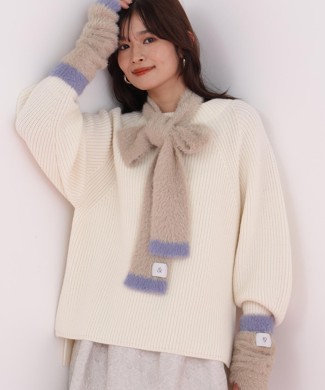 ［WEB限定］ストール＆ハンドウォーマーセット