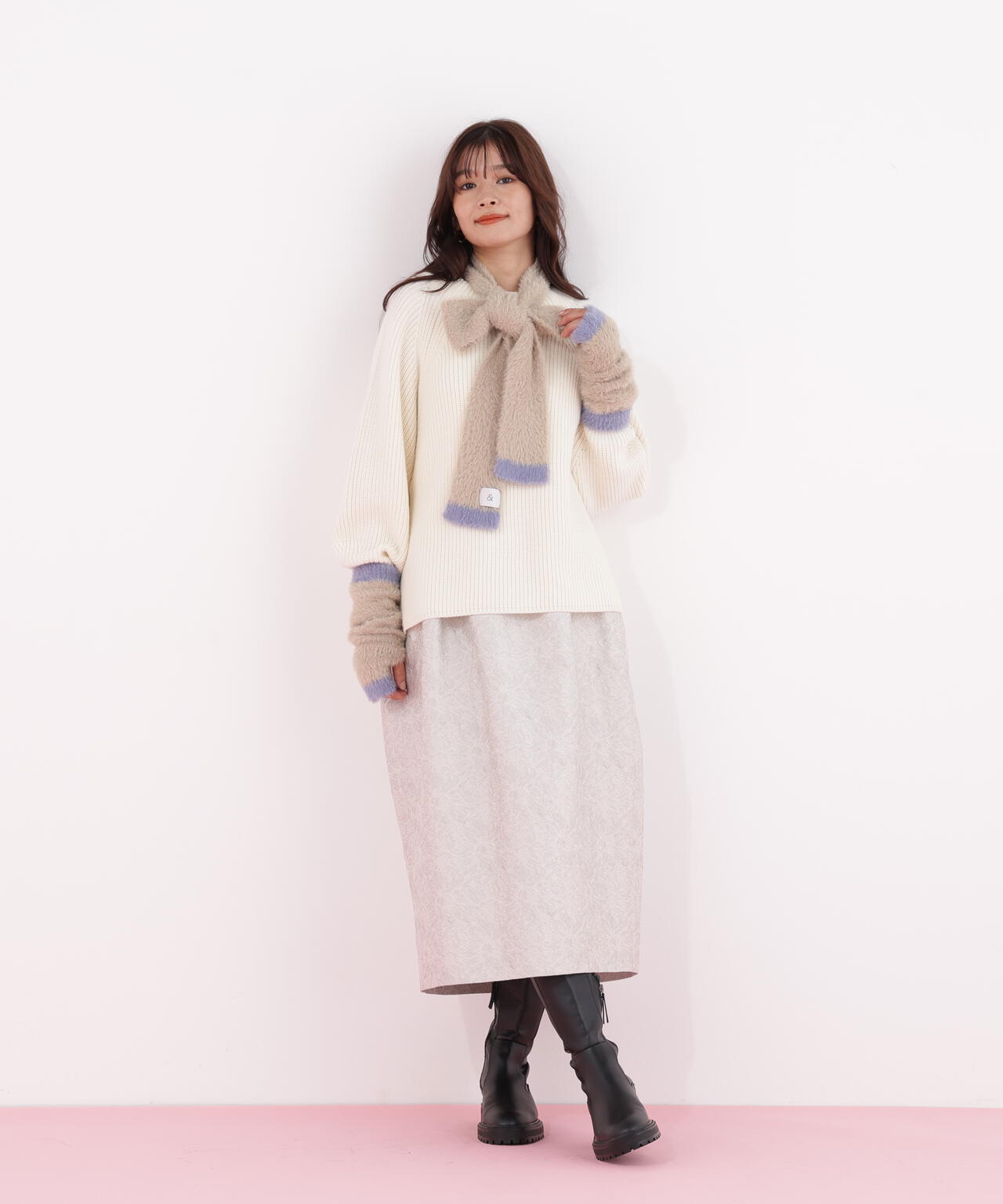 ［WEB限定］ストール＆ハンドウォーマーセット