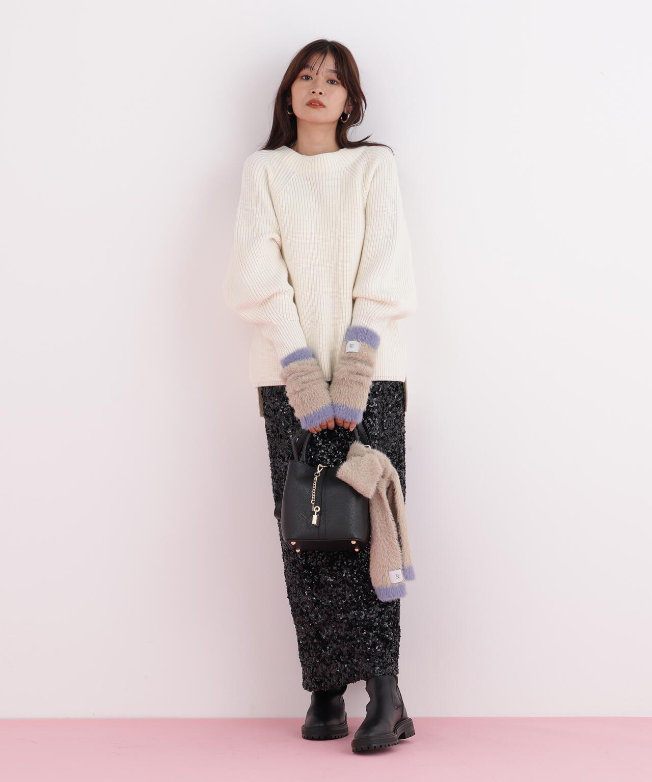 ［WEB限定］ストール＆ハンドウォーマーセット