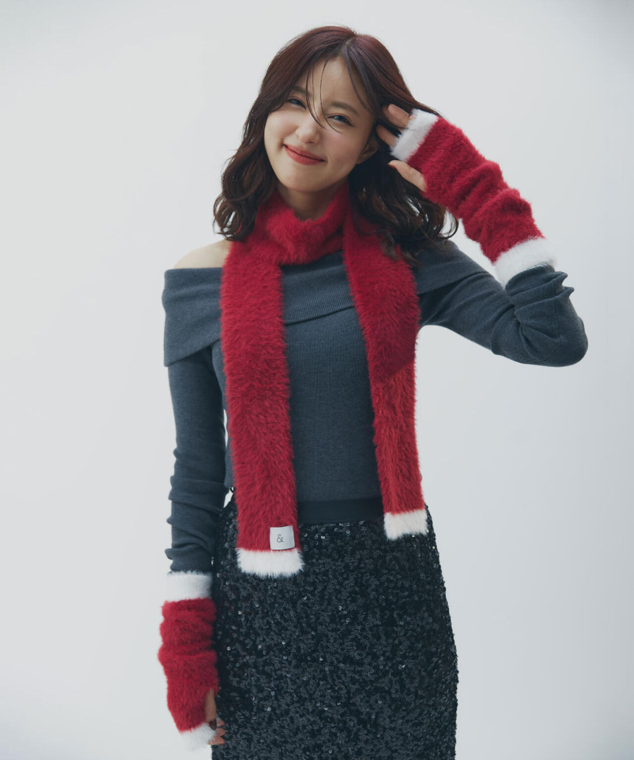 ［WEB限定］ストール＆ハンドウォーマーセット