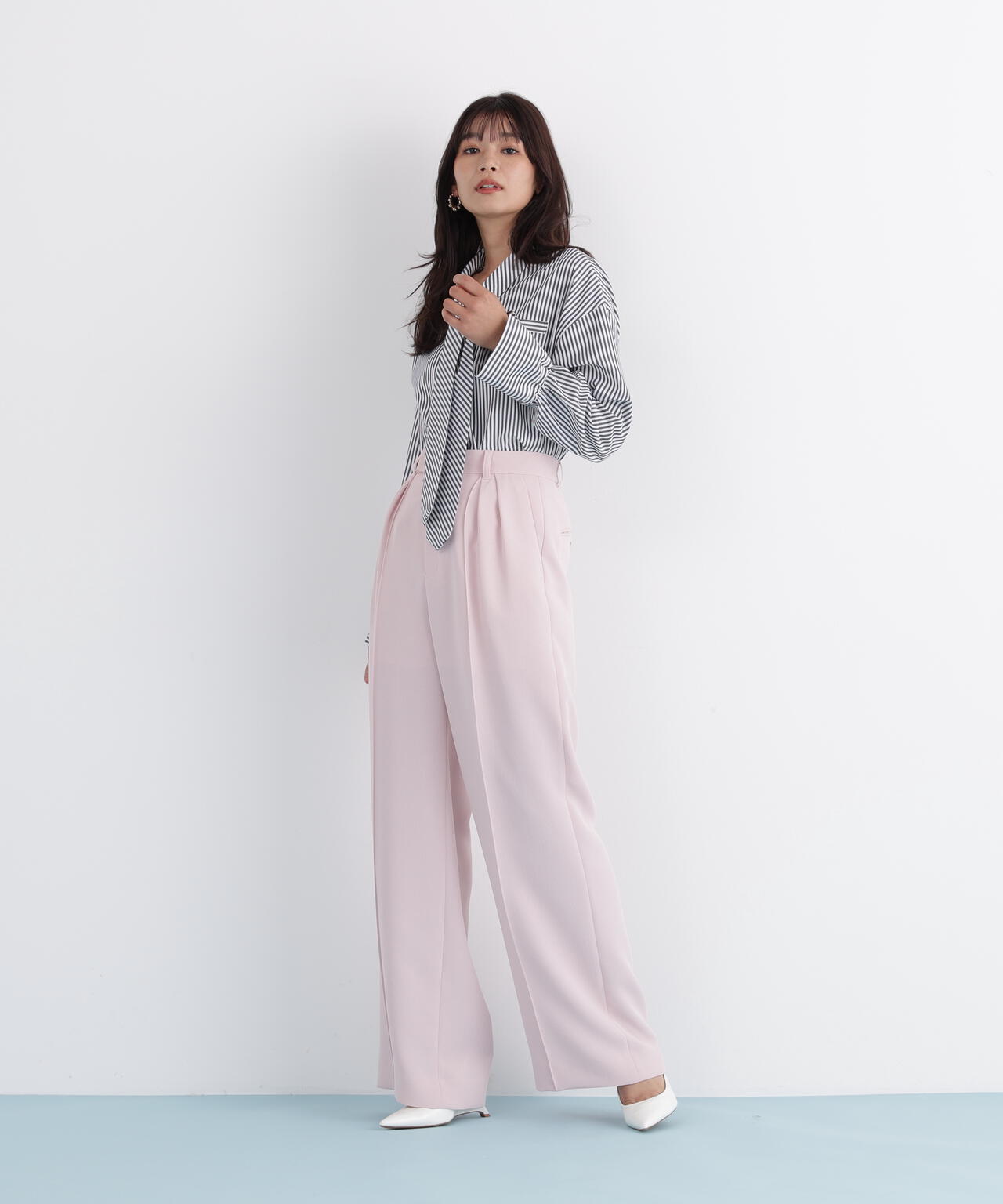 ストライプタイネックシャツ | PINKY&DIANNE（ピンキー&ダイアン