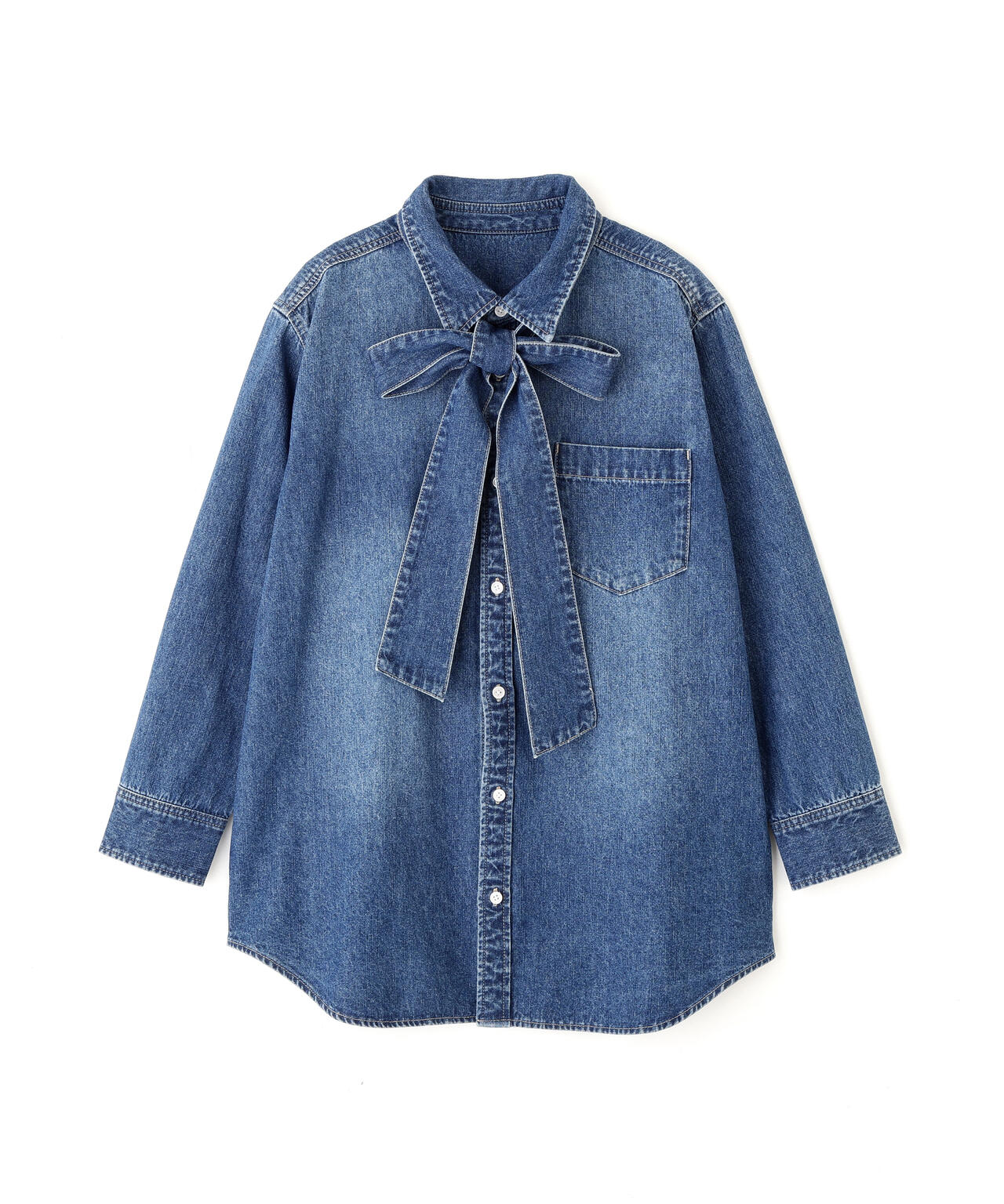 ネックリボンデニムシャツ | PINKY&DIANNE（ピンキー&ダイアン