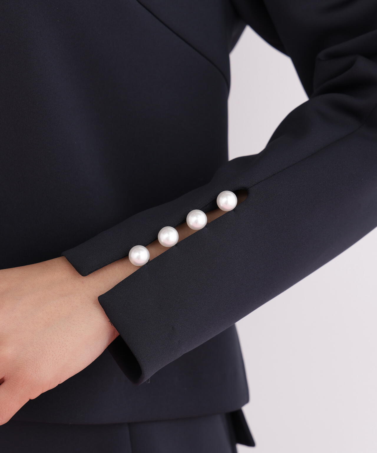 パールビーズスリーブジャージトップス | PINKY&DIANNE（ピンキー