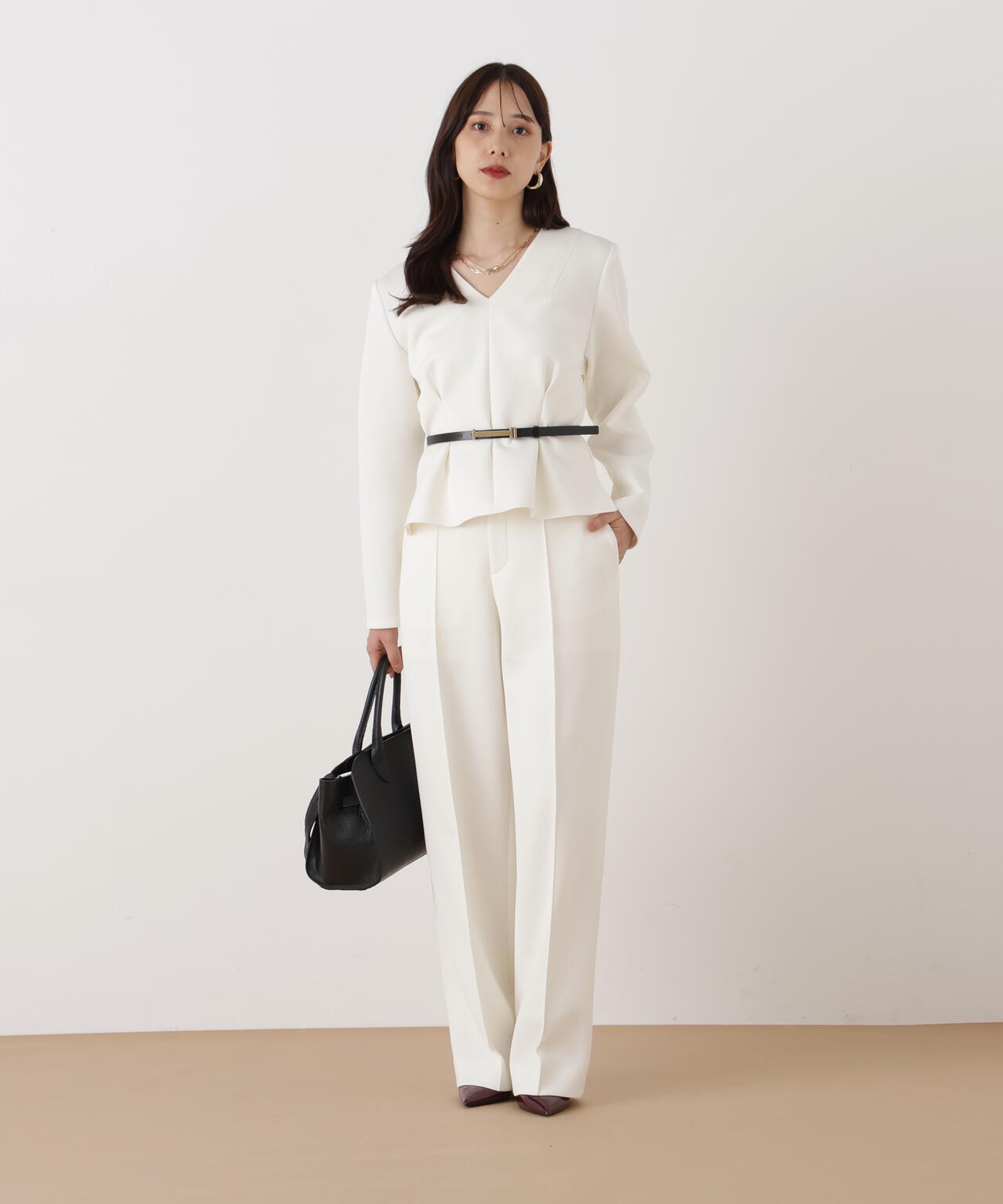 タックフレアダンボールブラウス | PINKY&DIANNE（ピンキー&ダイアン