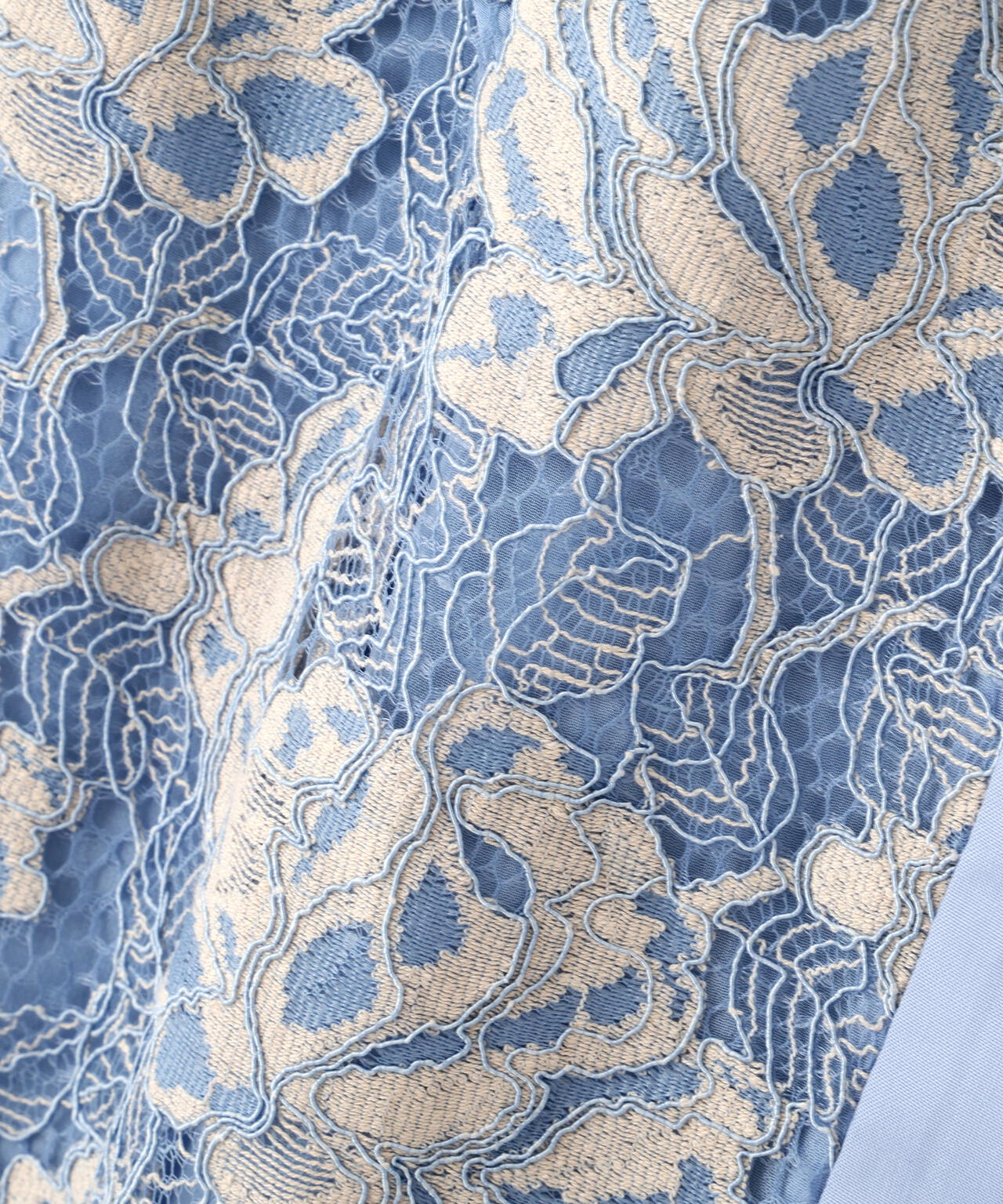 フラワーレースコンビブラウス