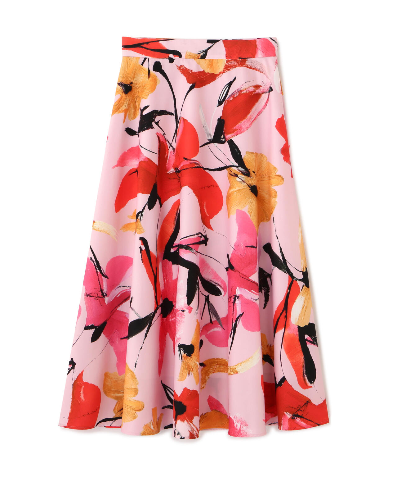 フラワープリントタフタフレアースカート | PINKY&DIANNE（ピンキー