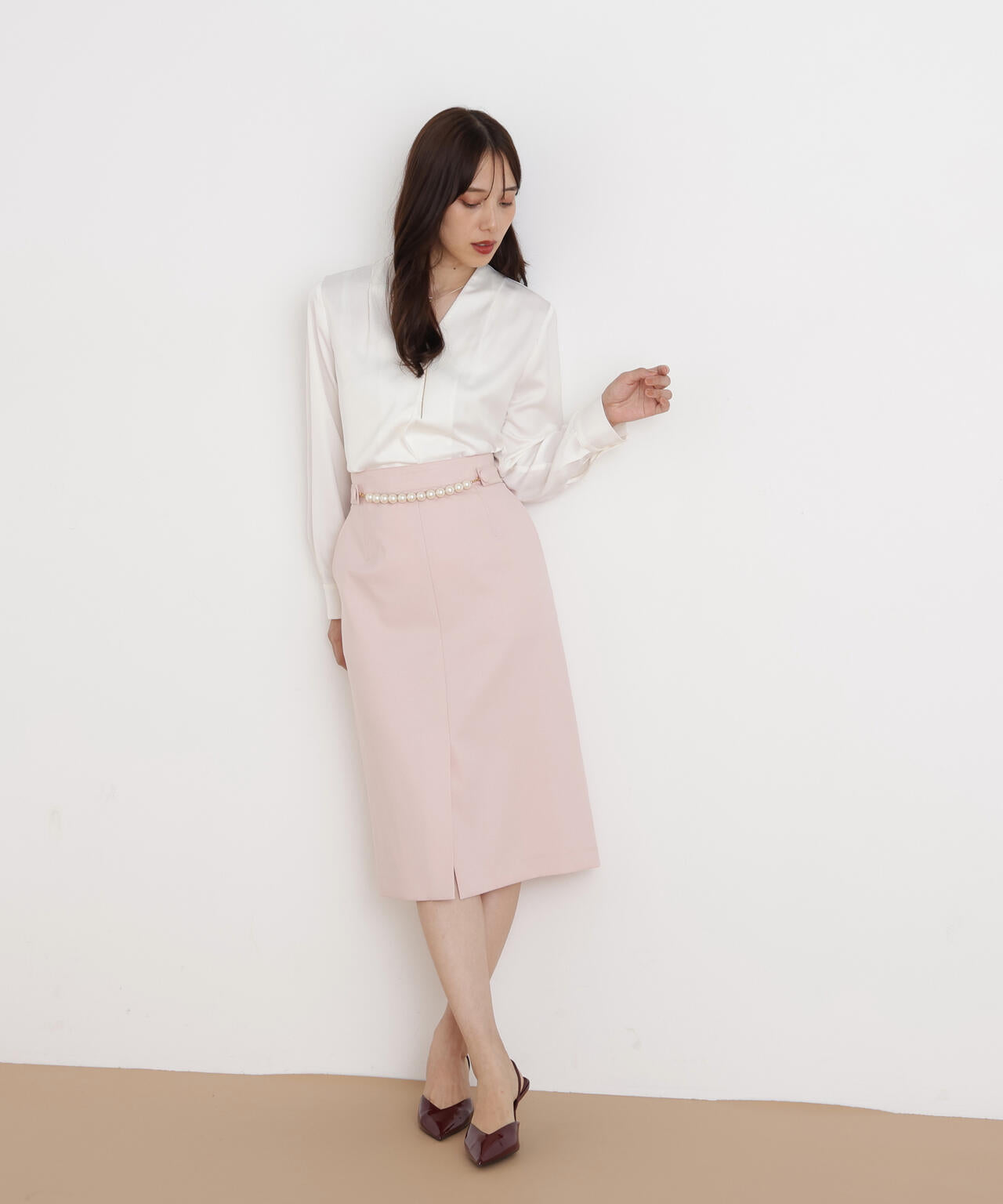 パールウエストタイトスカート | PINKY&DIANNE（ピンキー&ダイアン