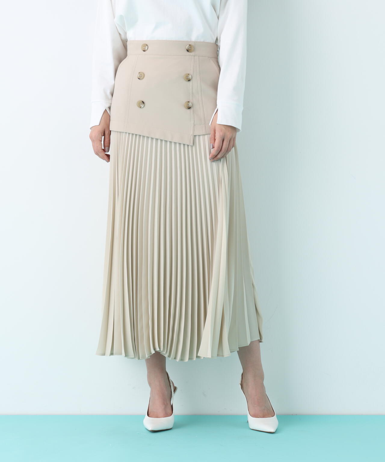 ソフトオックスプリーツスカート