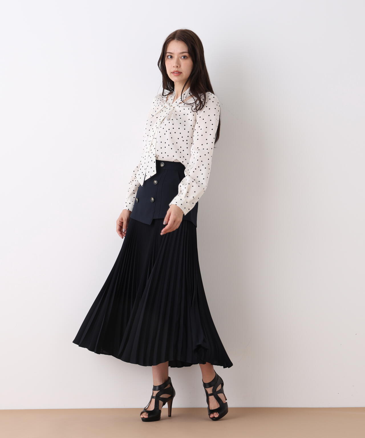 ソフトオックスプリーツスカート