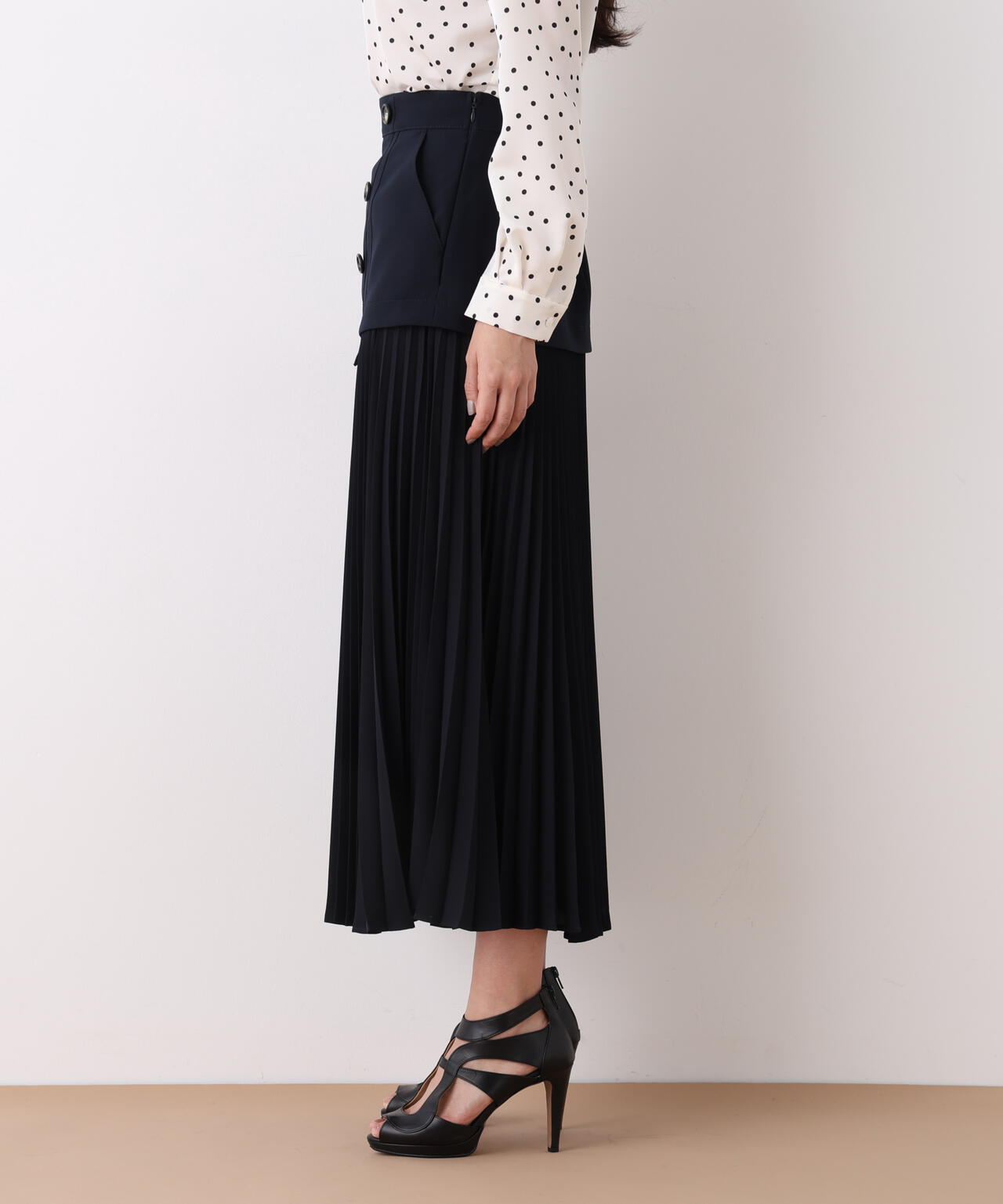 ソフトオックスプリーツスカート