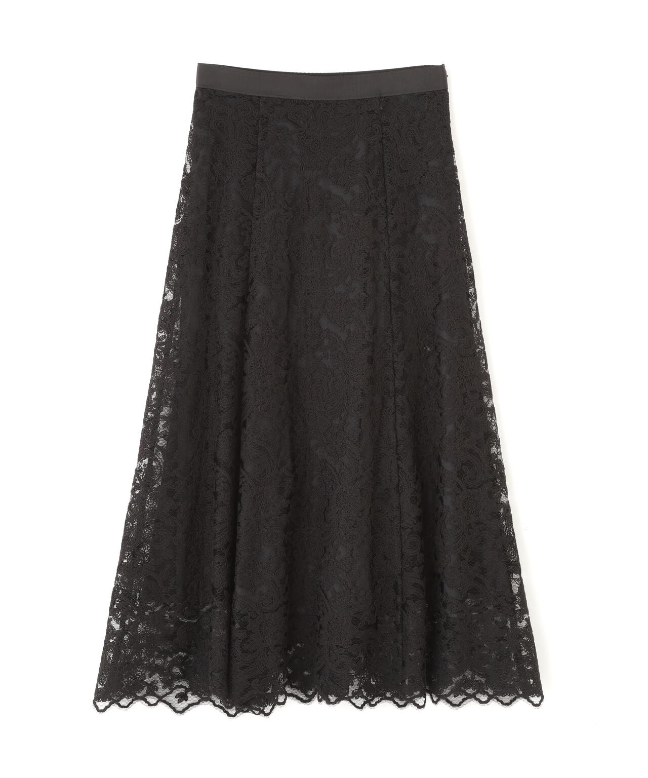 スカラレースフレアスカート