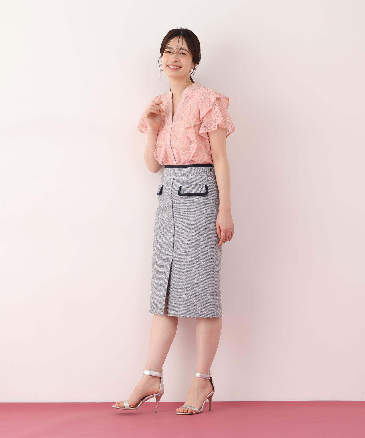 ミックスツイードパイピングスカート | PINKY&DIANNE（ピンキー