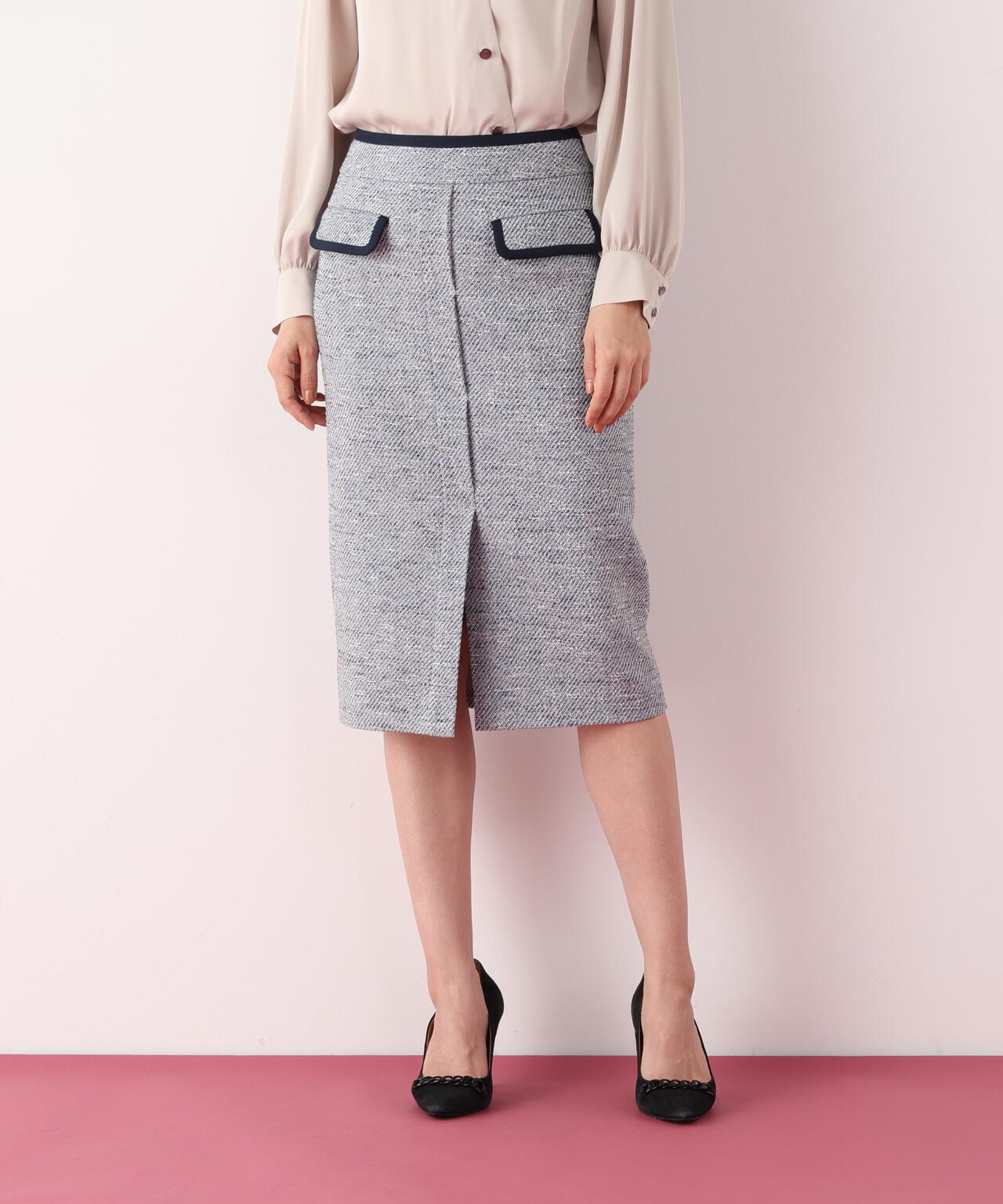 ミックスツイードパイピングスカート | PINKY&DIANNE（ピンキー