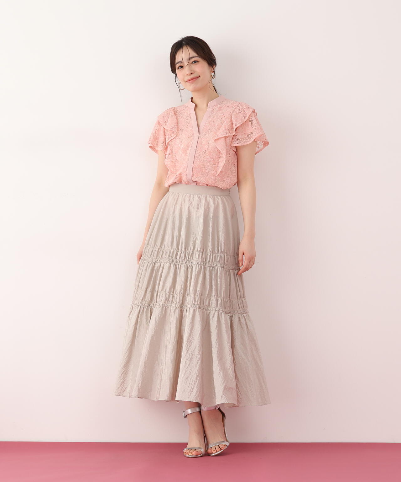 シャイニーギャザースカート | PINKY&DIANNE（ピンキー&ダイアン