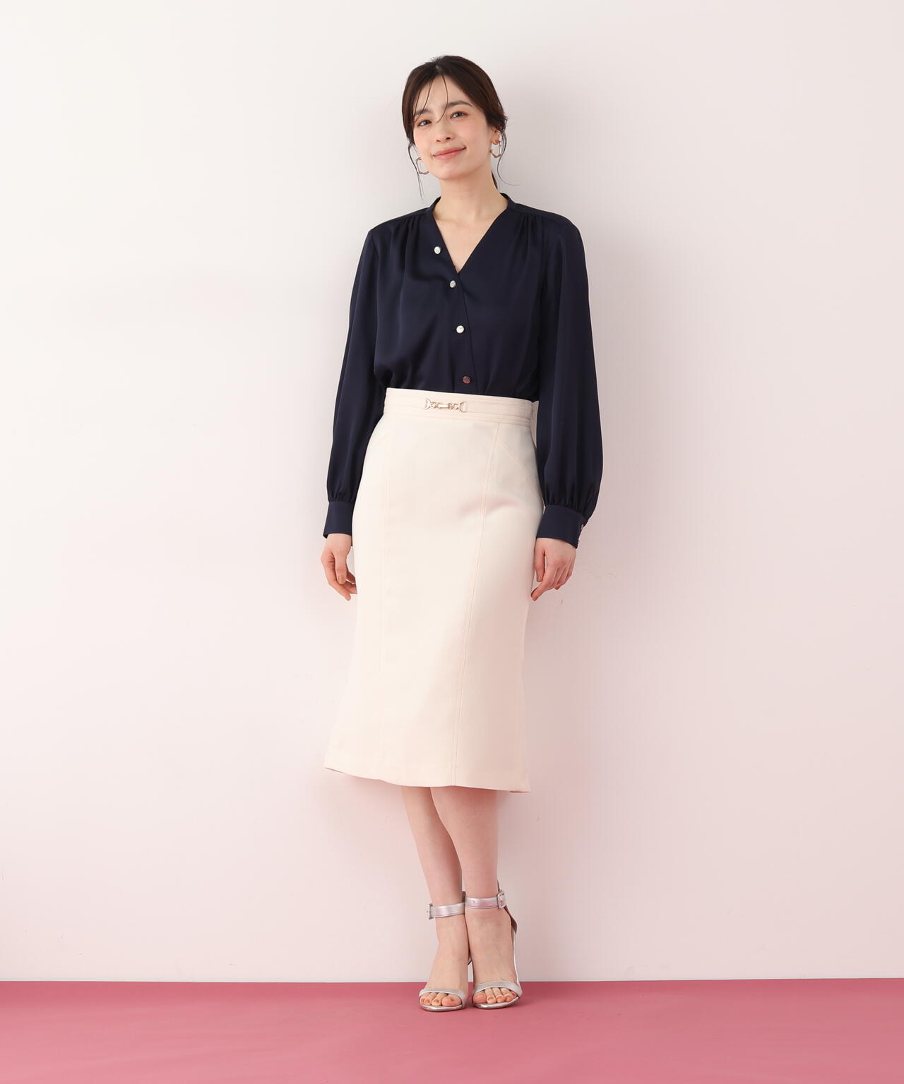 メタルパーツバックマーメイドスカート