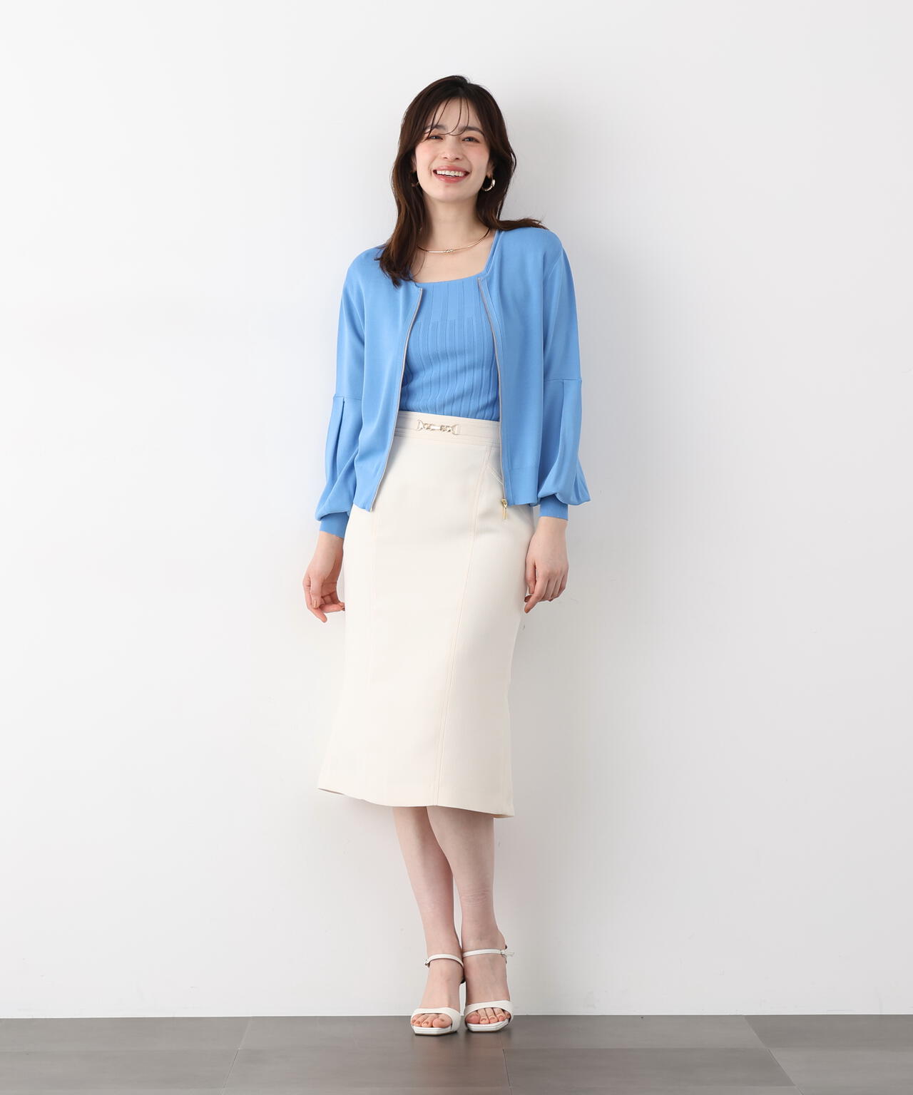 メタルパーツバックマーメイドスカート