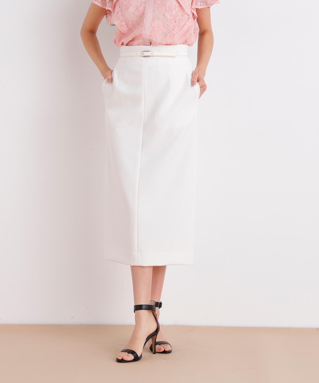 ベルト付きストレッチスカート | PINKY&DIANNE（ピンキー&ダイアン